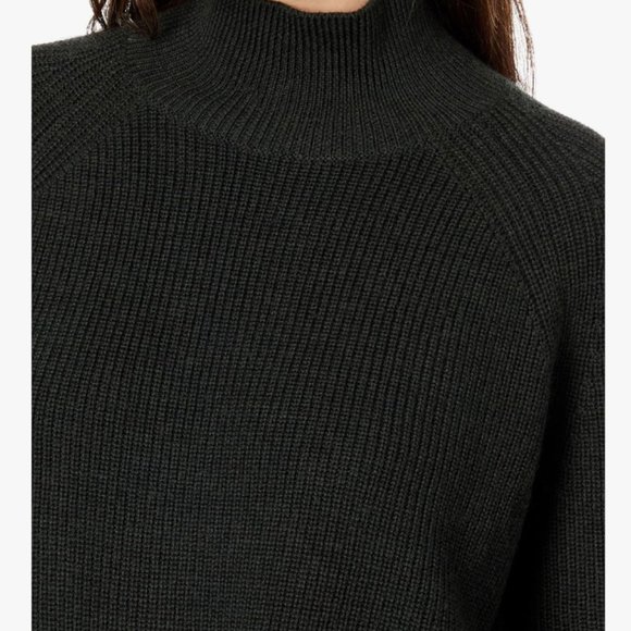 Eileen Fisher | Superfine Merino Wool Turtleneck Raglan Sweater | Ivy | Petite M - Picture 3 of 10
